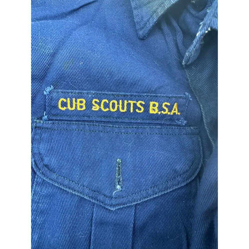 Vintage Boy Scouts BSA Uniform Lot Shirt Pants Hat Belt Scarf Youth Costume